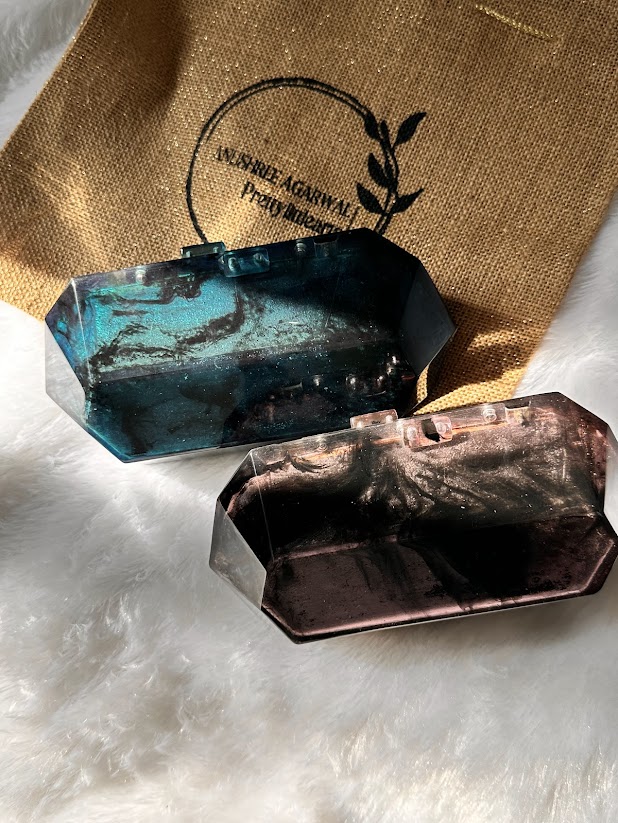 Additional image for Blue Bliss Crystal Clutch