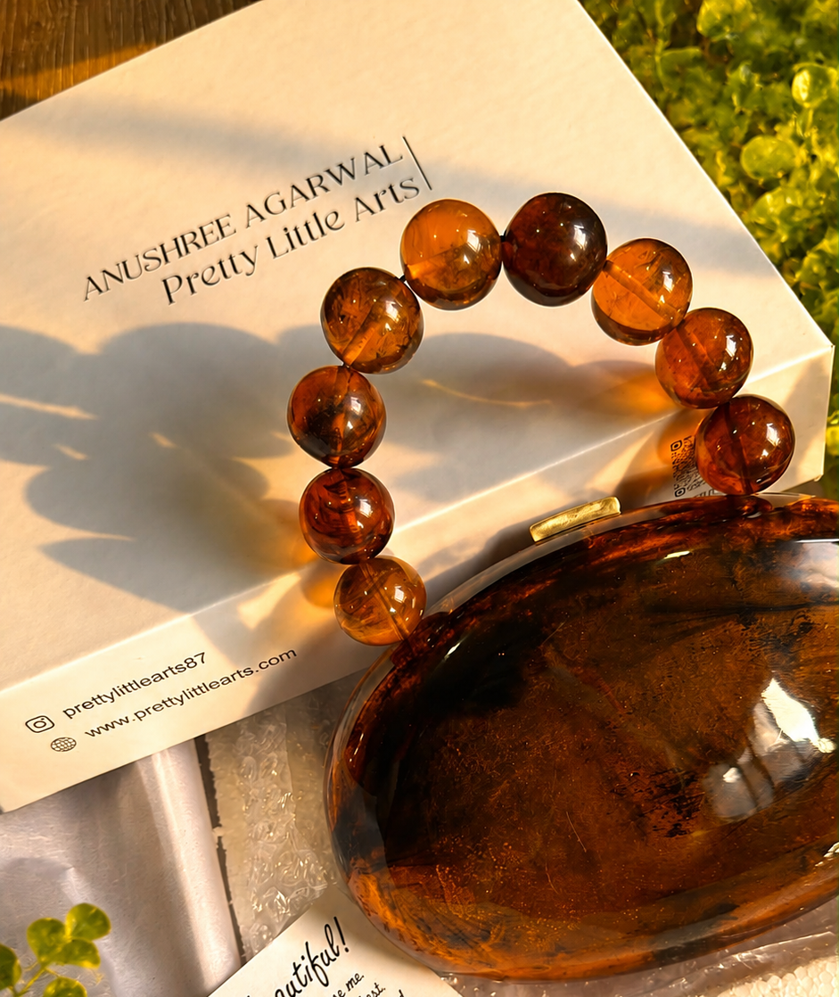 Oval Orange with 9 balls handle